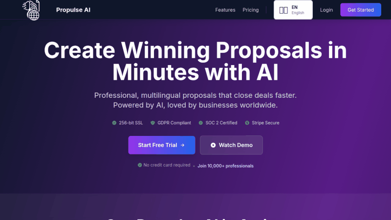 Propefai Demo - See how to create professional proposals in minutes